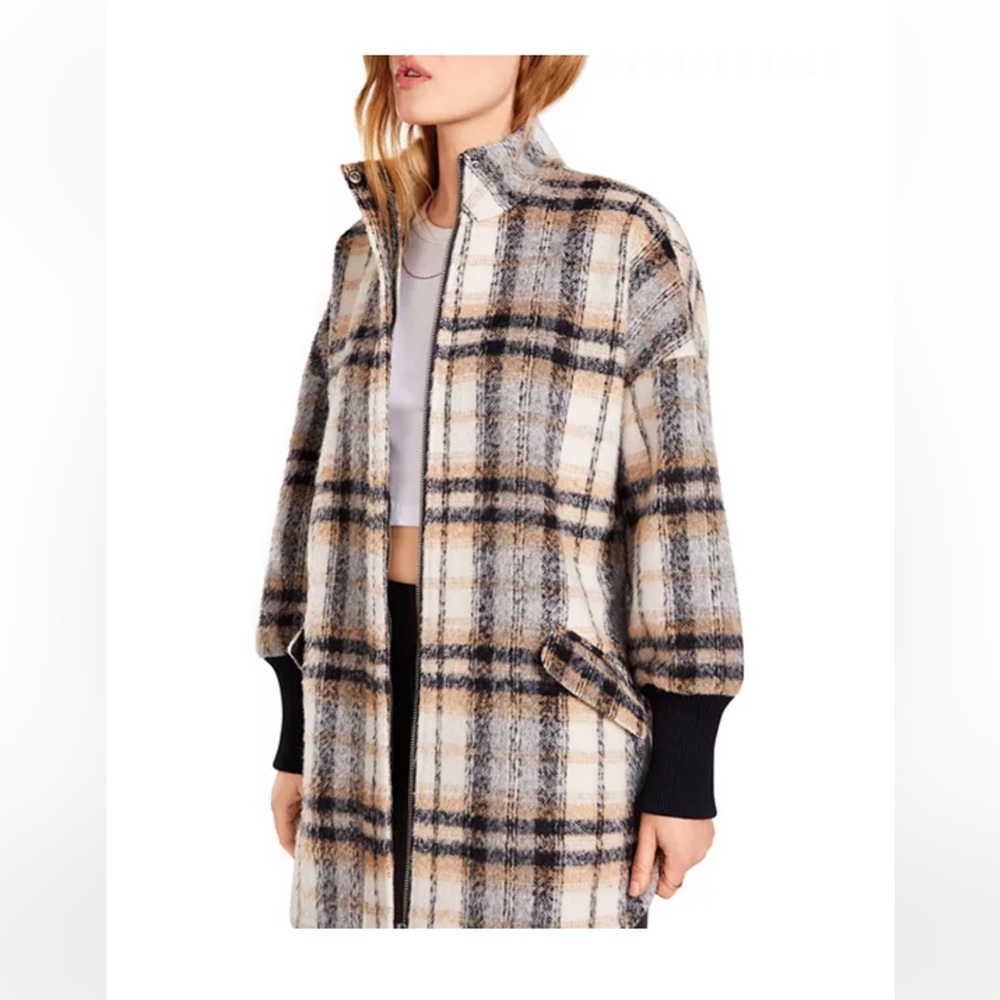 BB DAKOTA by Steven madden Plaid times coat